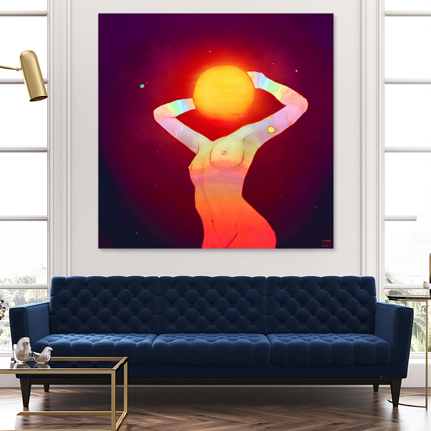 Sun Head by Francois Martin Painchaud on GIANT ART - red character design