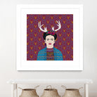 DEER FRIDA by Bianca Green on GIANT ART - blue character design