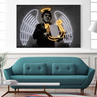 Fallen Angel by Octavian Mihai Mielu on GIANT ART - yellow digital drawing