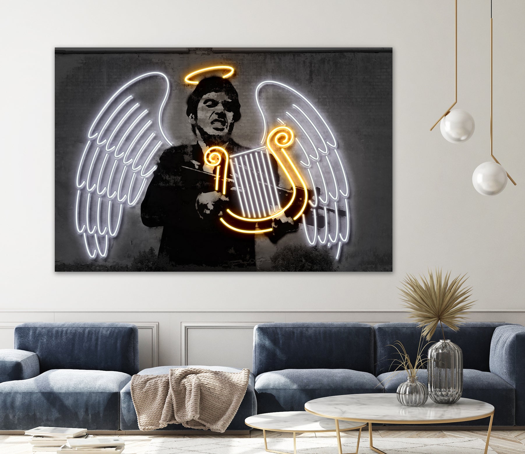 Fallen Angel by Octavian Mihai Mielu on GIANT ART - yellow digital drawing