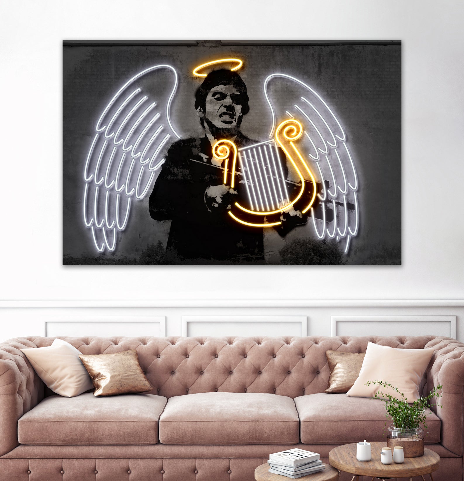 Fallen Angel by Octavian Mihai Mielu on GIANT ART - yellow digital drawing