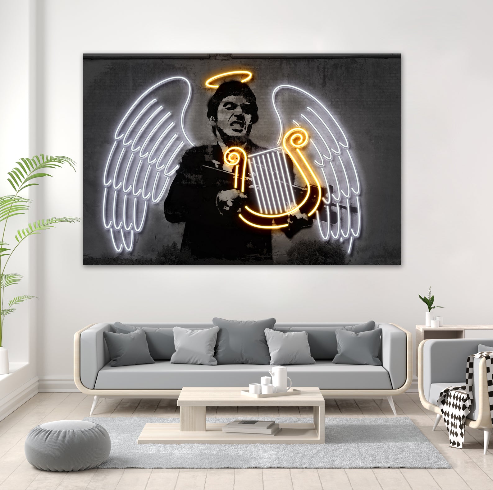 Fallen Angel by Octavian Mihai Mielu on GIANT ART - yellow digital drawing