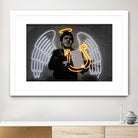 Fallen Angel by Octavian Mihai Mielu on GIANT ART - yellow digital drawing