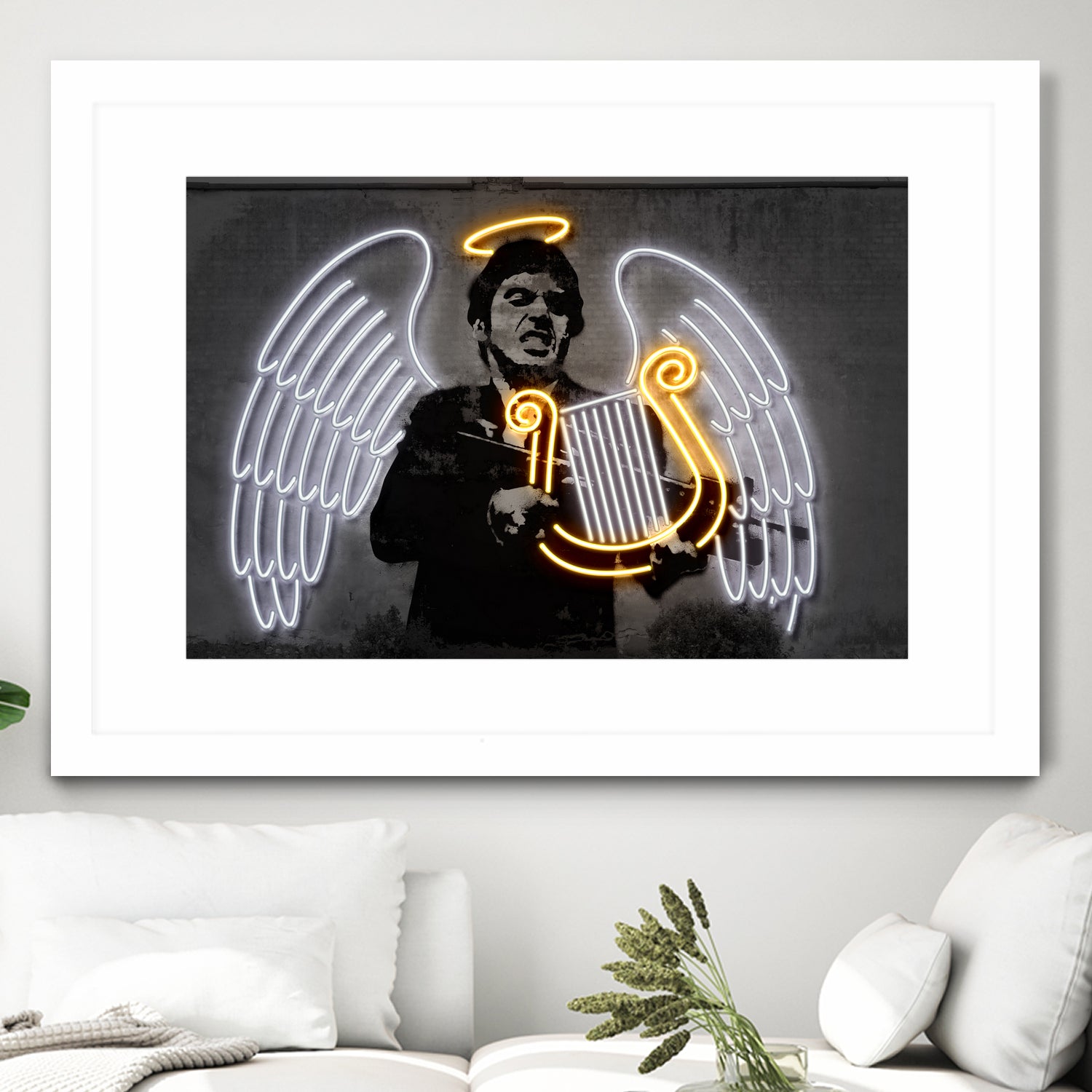 Fallen Angel by Octavian Mihai Mielu on GIANT ART - yellow digital drawing