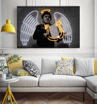 Fallen Angel by Octavian Mihai Mielu on GIANT ART - yellow digital drawing