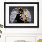 Fallen Angel by Octavian Mihai Mielu on GIANT ART - yellow digital drawing