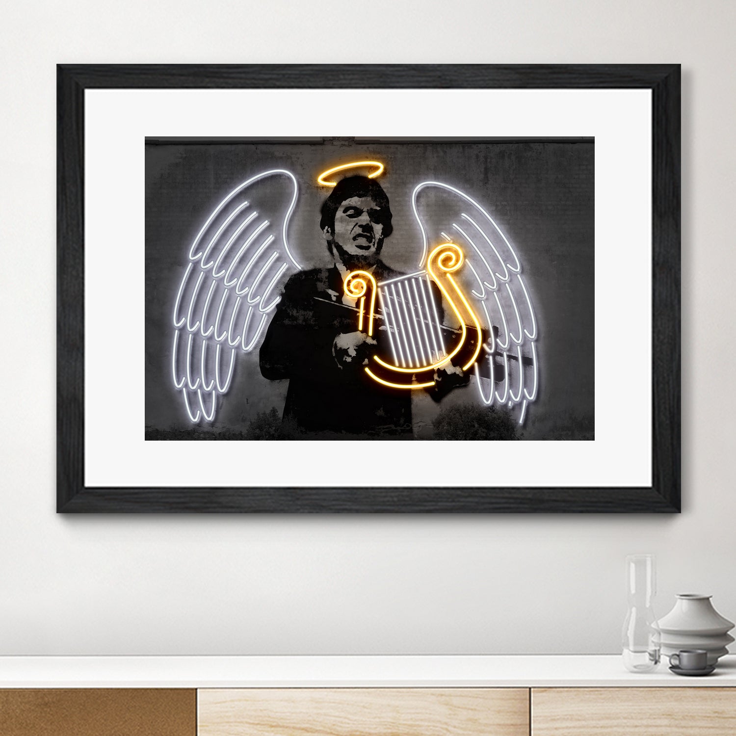 Fallen Angel by Octavian Mihai Mielu on GIANT ART - yellow digital drawing