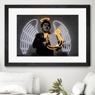 Fallen Angel by Octavian Mihai Mielu on GIANT ART - yellow digital drawing