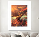 Breath of the wild by Cyril Rolando on GIANT ART - orange digital painting