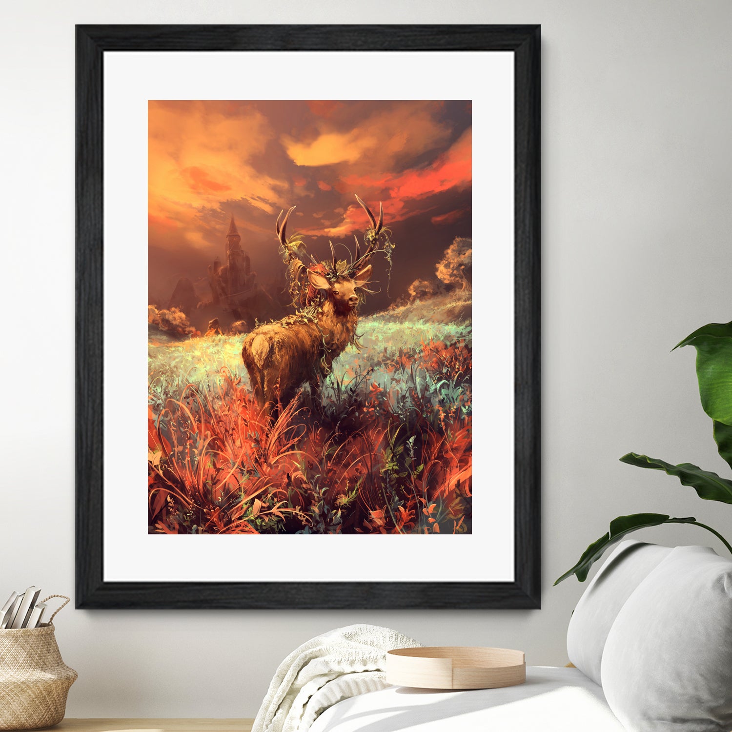 Breath of the wild by Cyril Rolando on GIANT ART - orange digital painting