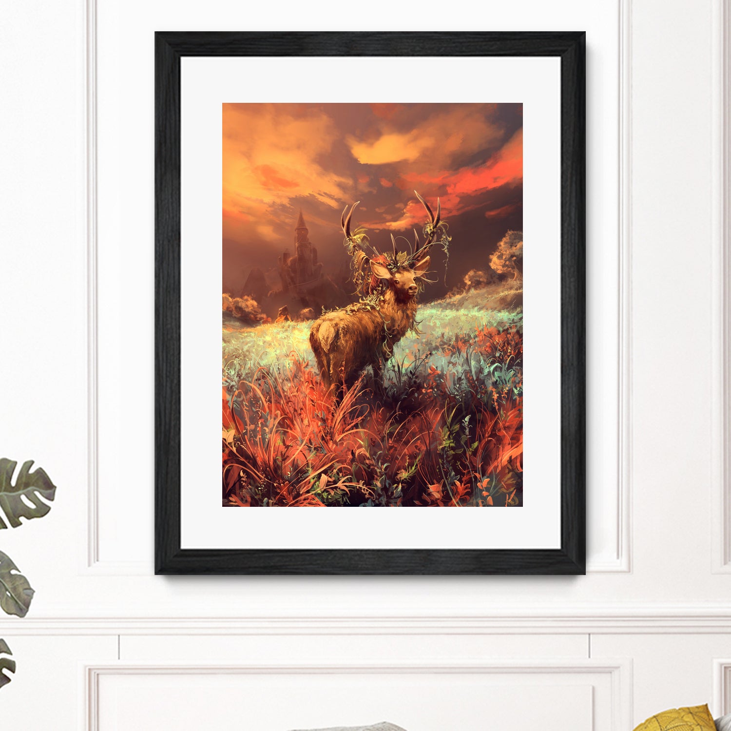 Breath of the wild by Cyril Rolando on GIANT ART - orange digital painting