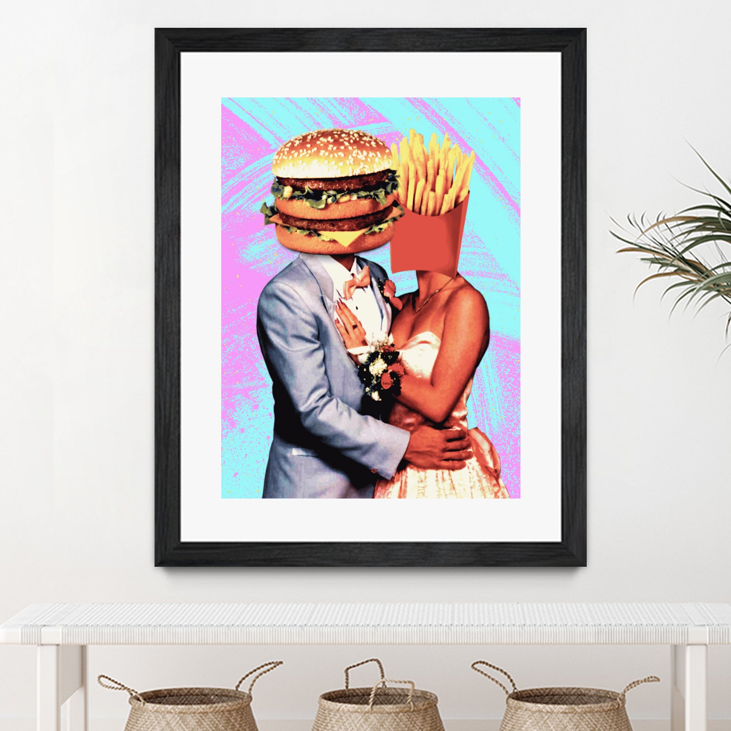 Fast Food Love by Pedro Molina on GIANT ART - pink photo manipulation