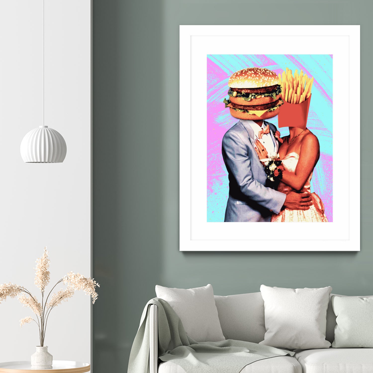 Fast Food Love by Pedro Molina on GIANT ART - pink photo manipulation