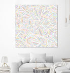 Ab Linear Rainbow by Emeline Tate-Robertson on GIANT ART - white digital painting