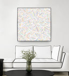 Ab Linear Rainbow by Emeline Tate-Robertson on GIANT ART - white digital painting