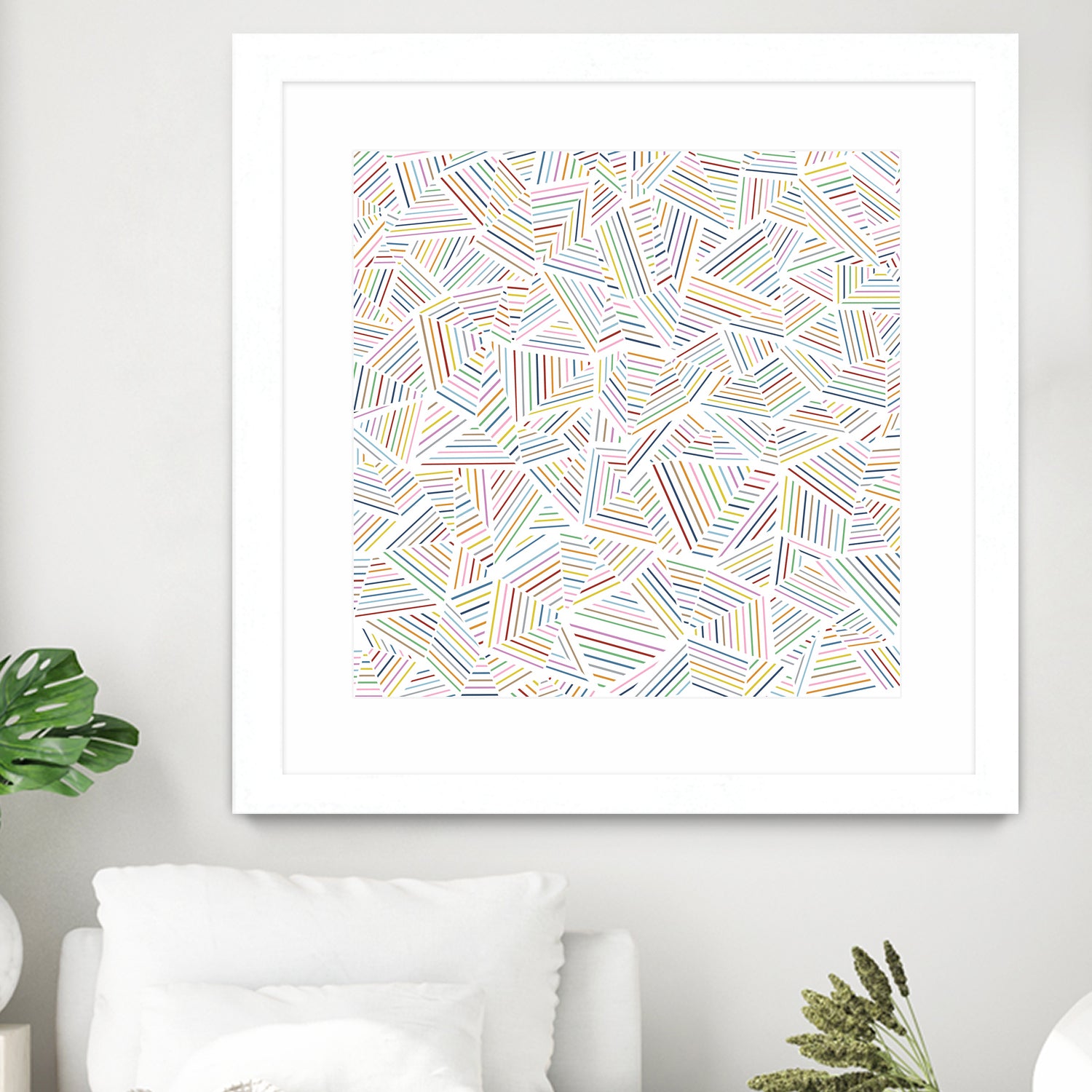 Ab Linear Rainbow by Emeline Tate-Robertson on GIANT ART - white digital painting