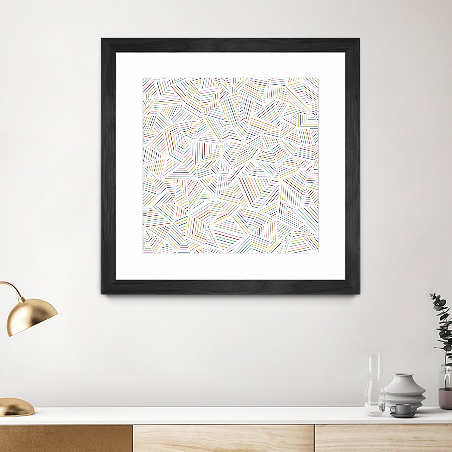 Ab Linear Rainbow by Emeline Tate-Robertson on GIANT ART - white digital painting