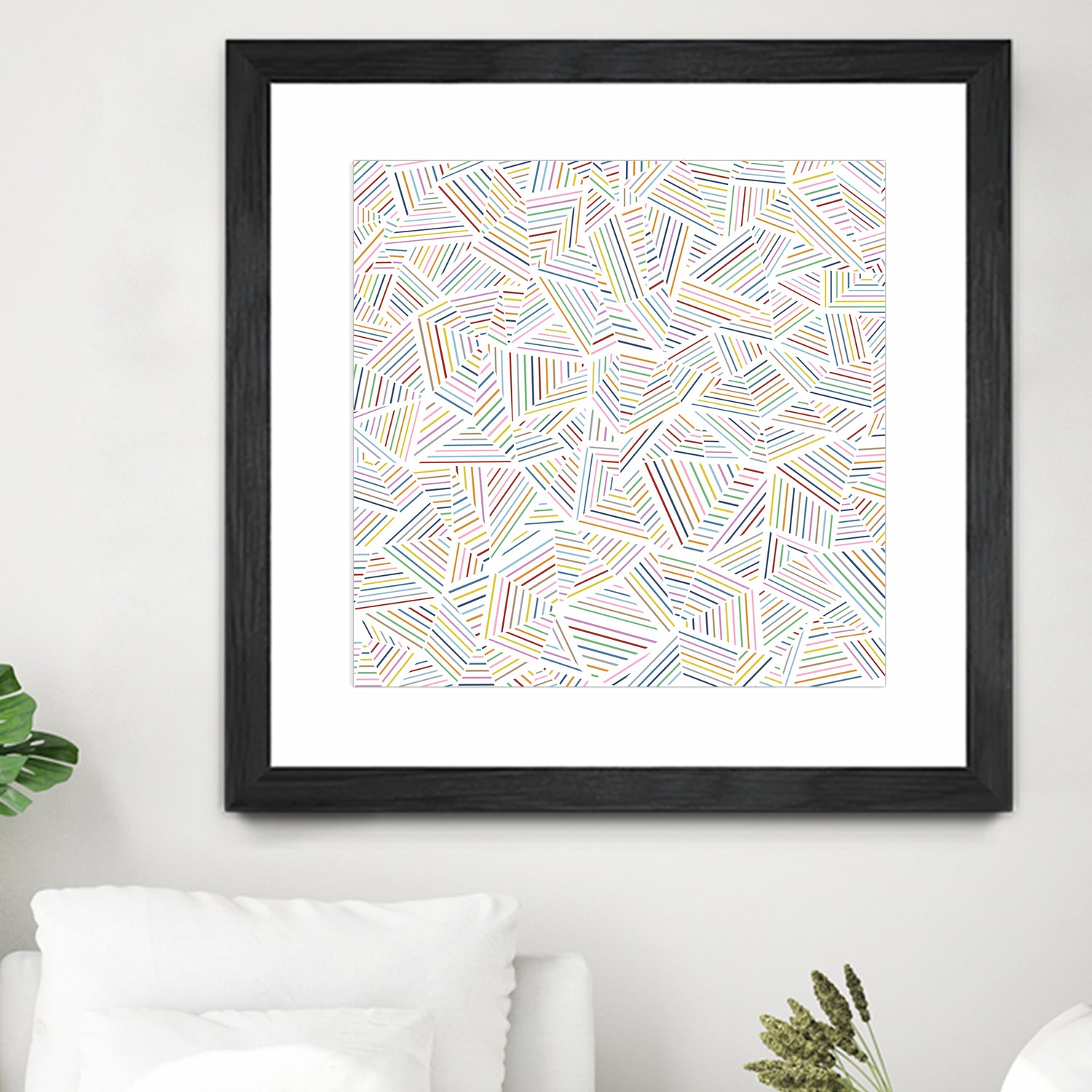 Ab Linear Rainbow by Emeline Tate-Robertson on GIANT ART - white digital painting