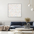 Ab Linear Rainbow by Emeline Tate-Robertson on GIANT ART - white digital painting