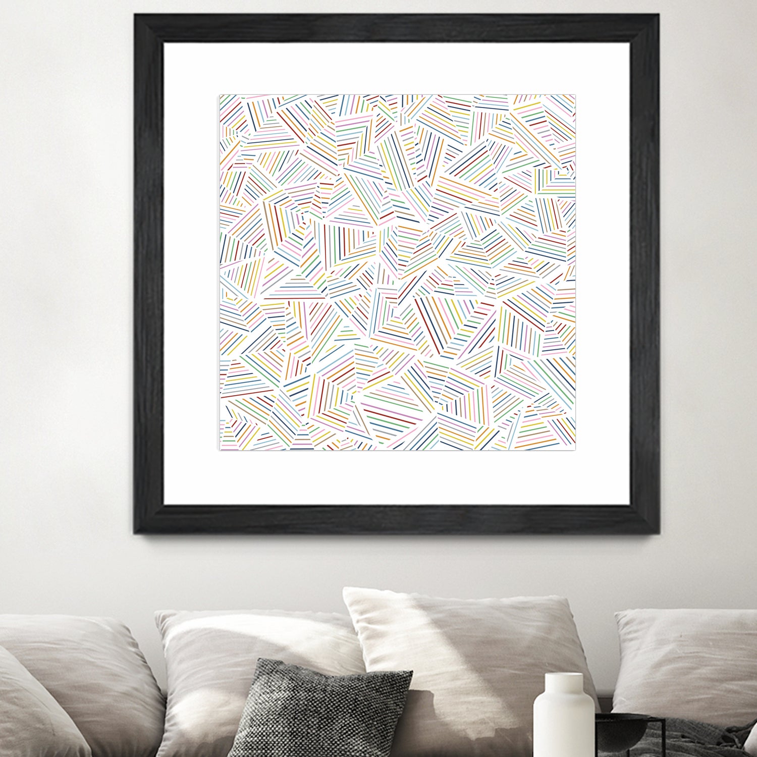 Ab Linear Rainbow by Emeline Tate-Robertson on GIANT ART - white digital painting