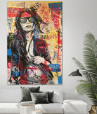 peace&love by eugenia retana on GIANT ART - black mixed media