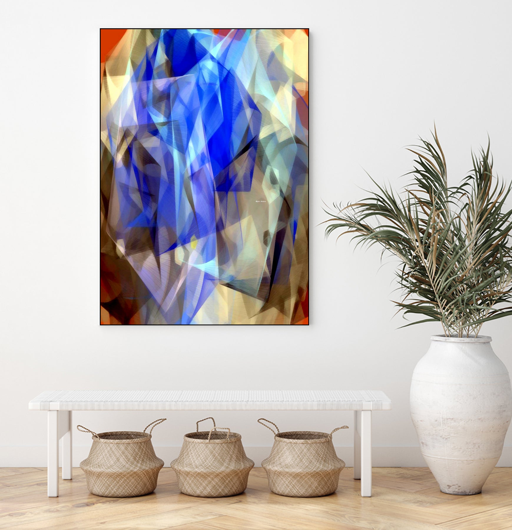 Abstract 3395 by Rafael Salazar on GIANT ART - blue digital painting