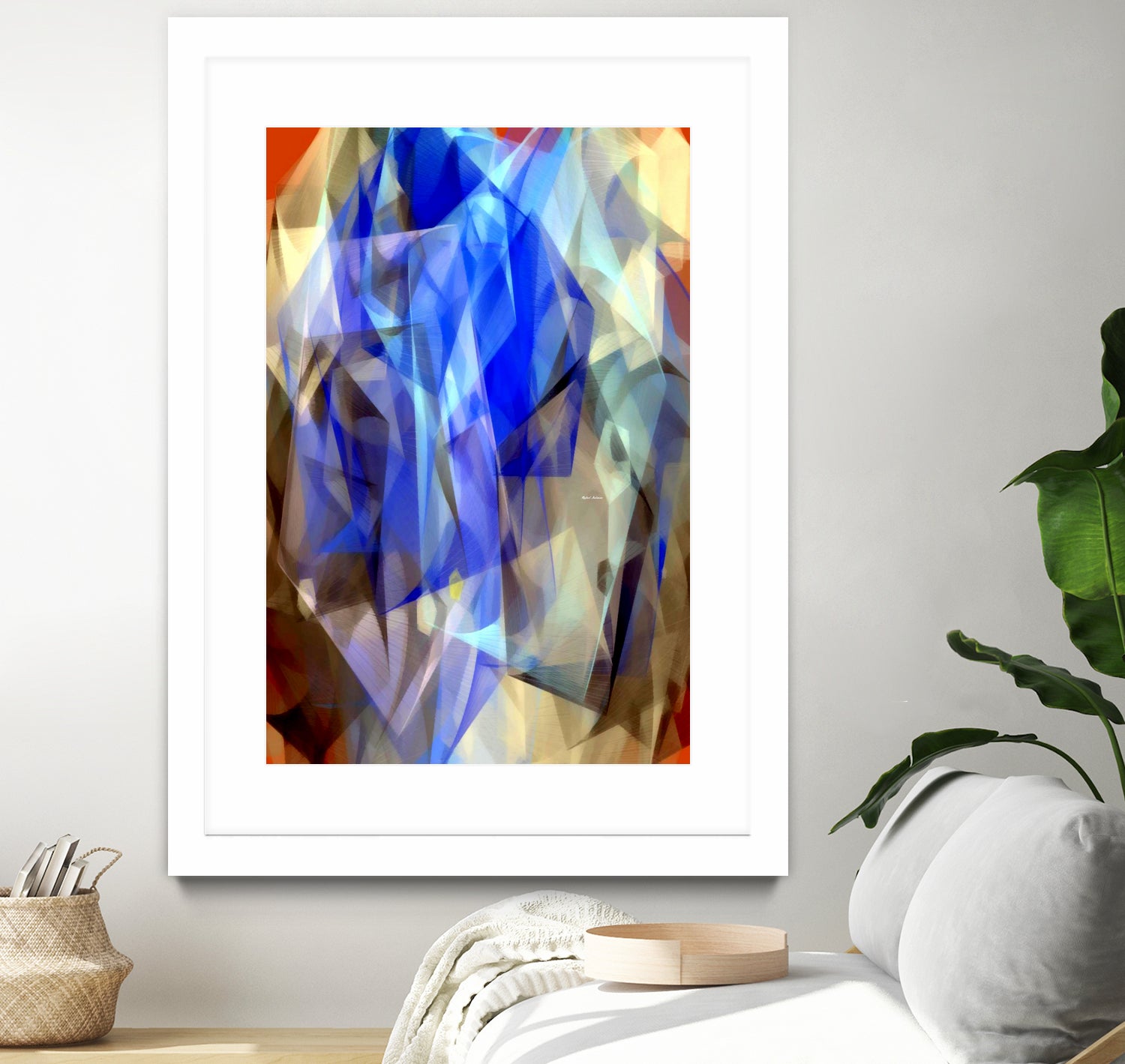 Abstract 3395 by Rafael Salazar on GIANT ART - blue digital painting