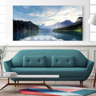 Wanderlust - Austrian Alps - Mountains, Lake by Petra Lang on GIANT ART - blue photo illustration