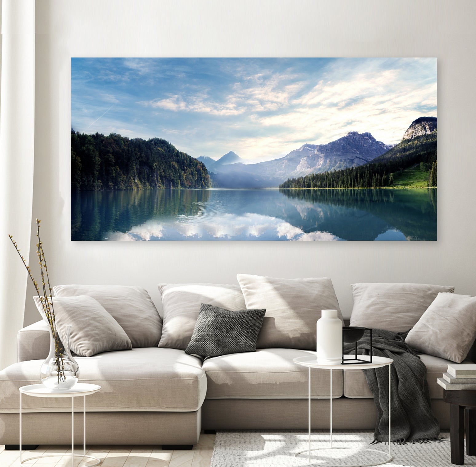 Wanderlust - Austrian Alps - Mountains, Lake by Petra Lang on GIANT ART - blue photo illustration