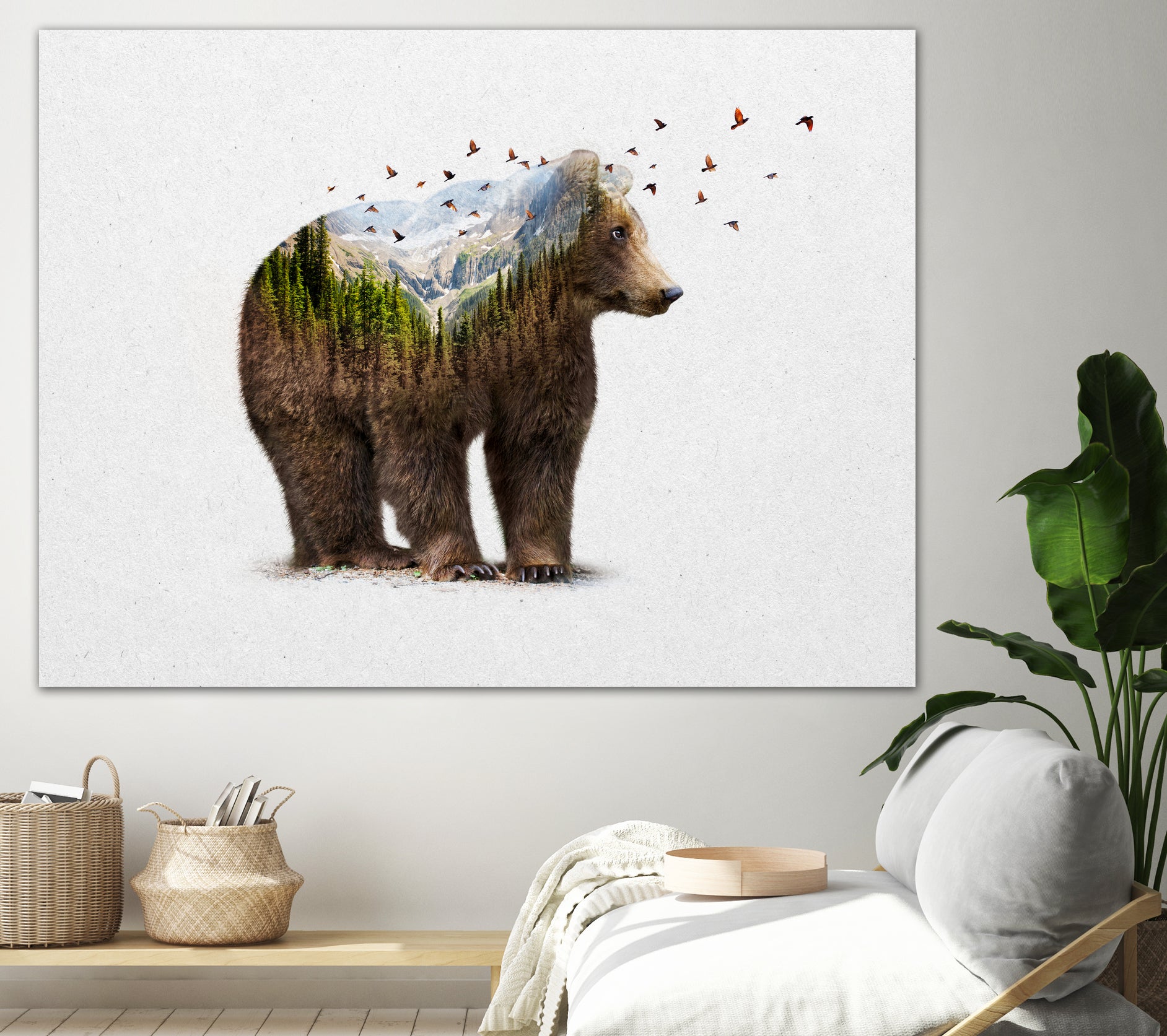 Wild I Shall Stay | Bear by Soaring Anchor on GIANT ART - brown photo manipulation