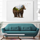 Wild I Shall Stay | Bear by Soaring Anchor on GIANT ART - brown photo manipulation