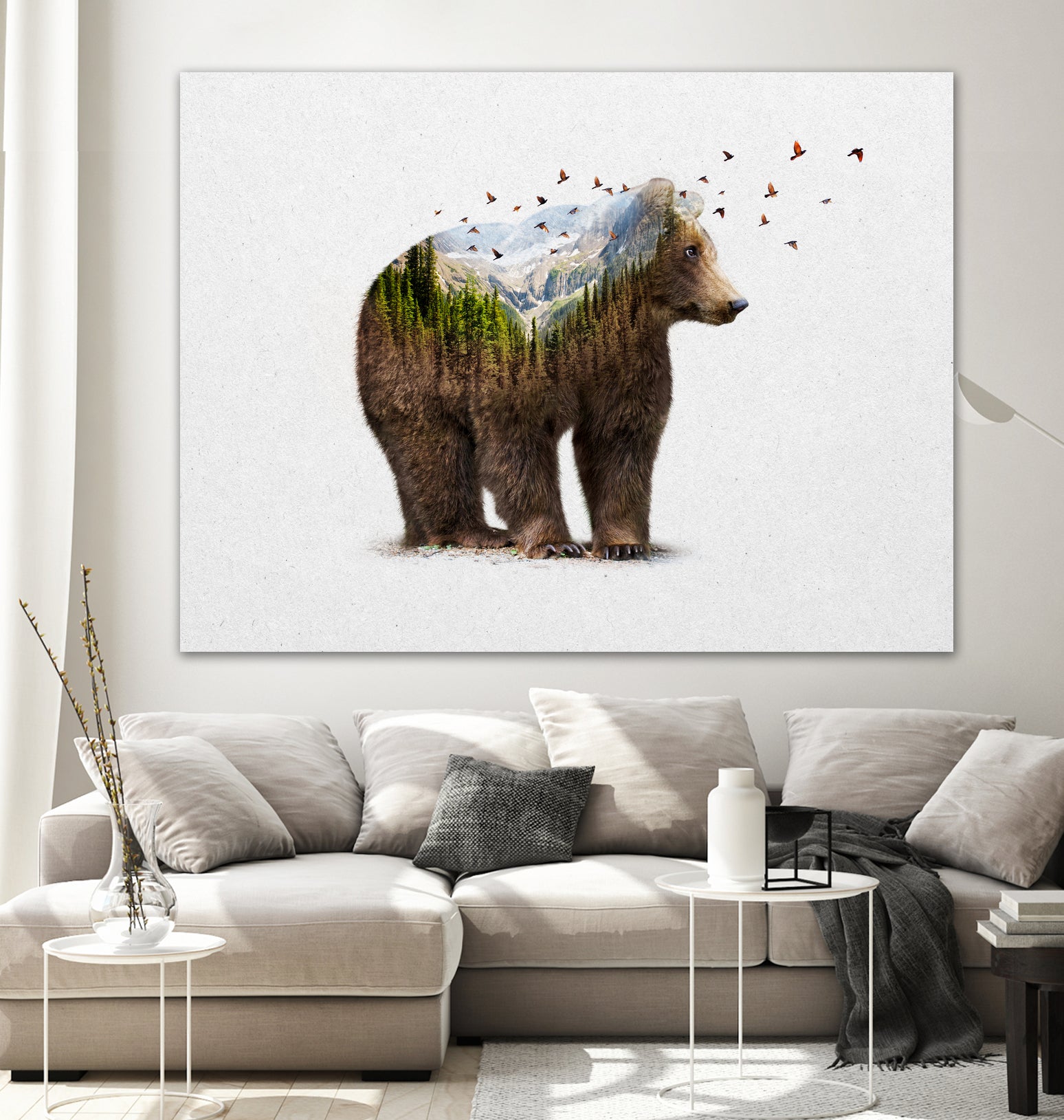 Wild I Shall Stay | Bear by Soaring Anchor on GIANT ART - brown photo manipulation