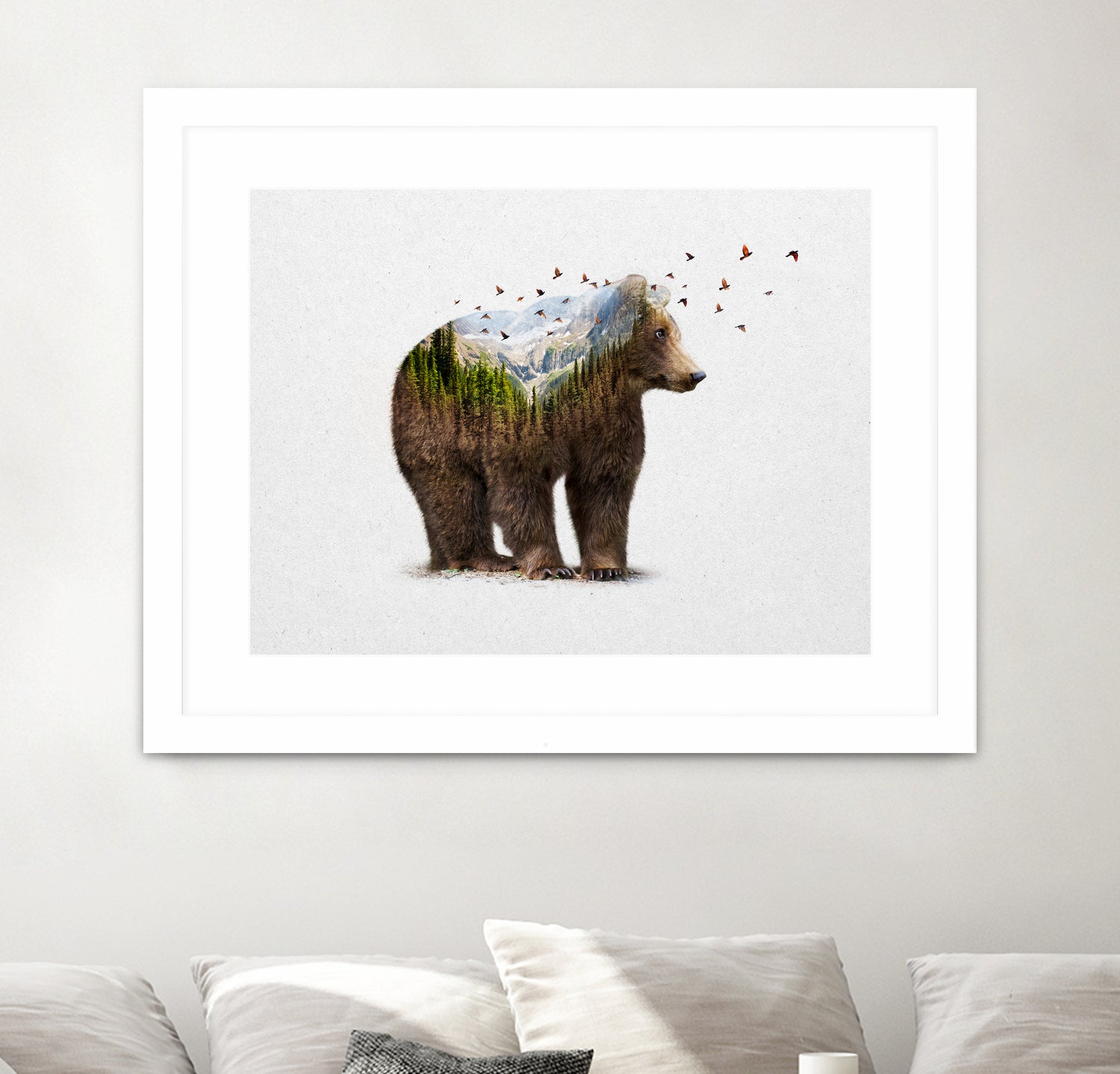 Wild I Shall Stay | Bear by Soaring Anchor on GIANT ART - brown photo manipulation