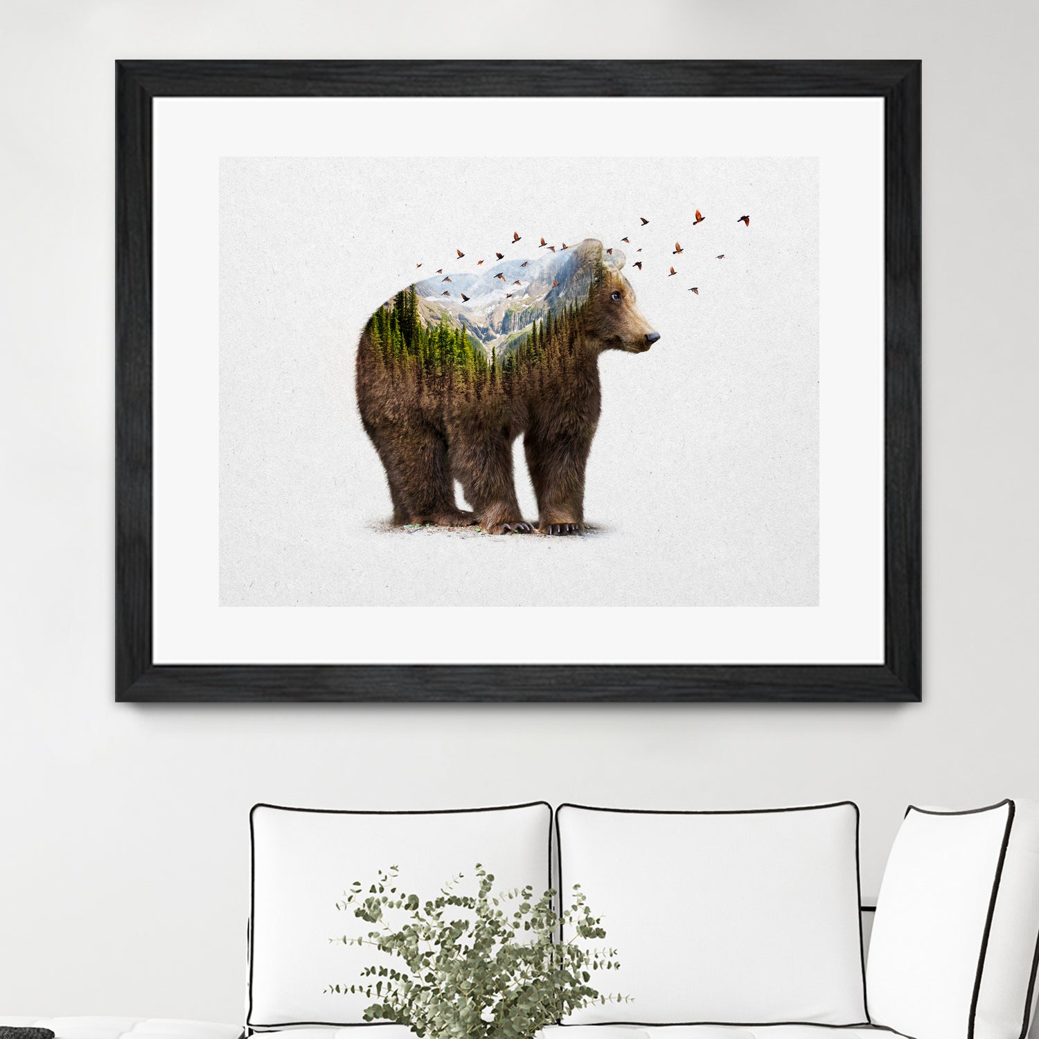 Wild I Shall Stay | Bear by Soaring Anchor on GIANT ART - brown photo manipulation