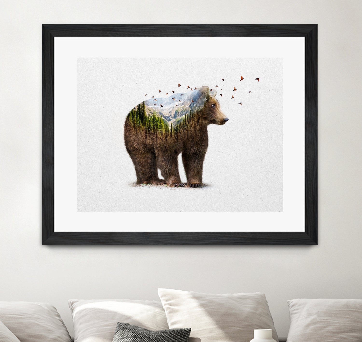 Wild I Shall Stay | Bear by Soaring Anchor on GIANT ART - brown photo manipulation