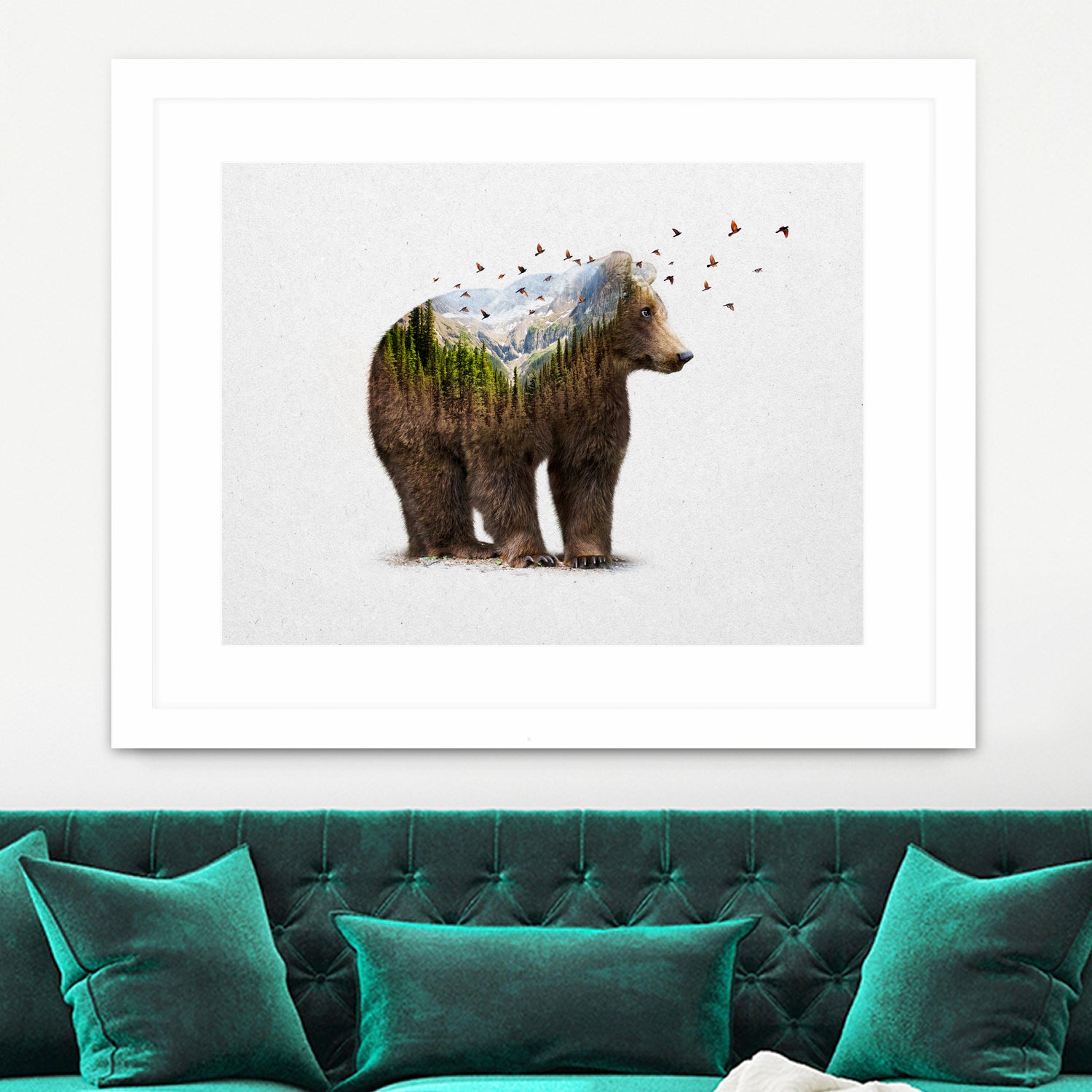 Wild I Shall Stay | Bear by Soaring Anchor on GIANT ART - brown photo manipulation