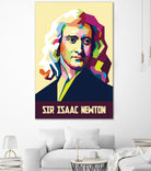 Sir Isaac Newton In Pop Art by Ahmad Taufiq on GIANT ART - white photo illustration