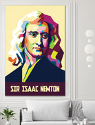 Sir Isaac Newton In Pop Art by Ahmad Taufiq on GIANT ART - white photo illustration