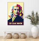 Sir Isaac Newton In Pop Art by Ahmad Taufiq on GIANT ART - white photo illustration