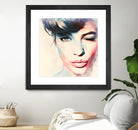 wink - painting watercolor by CADET Pierre on GIANT ART - blue digital painting