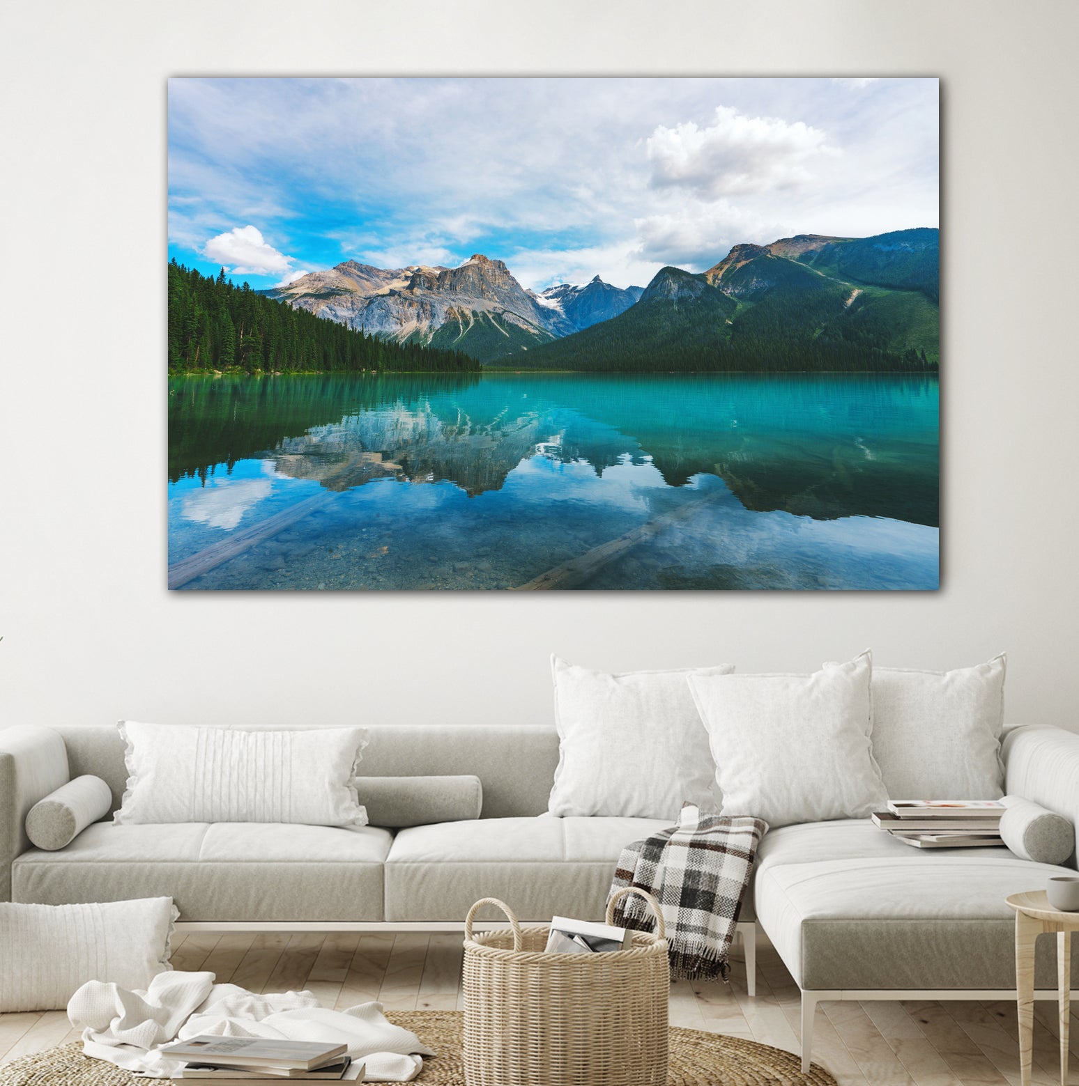 The Mountains and Blue Water by Petra Lang on GIANT ART - blue photo illustration