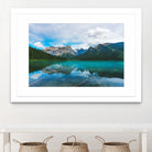 The Mountains and Blue Water by Petra Lang on GIANT ART - blue photo illustration