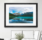 The Mountains and Blue Water by Petra Lang on GIANT ART - blue photo illustration