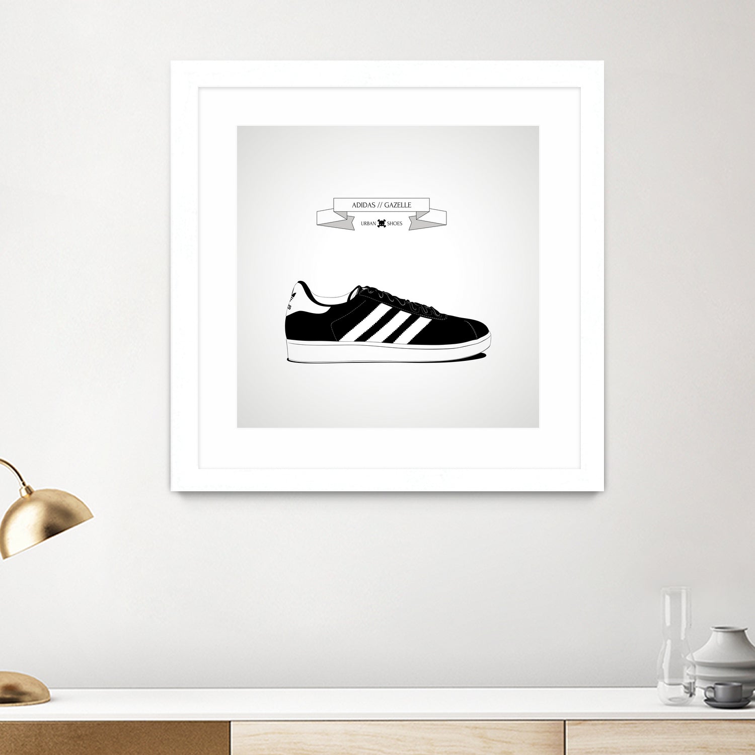 Urban Shoes / Adidas by Alejandro Garcia on GIANT ART - gray photo illustration