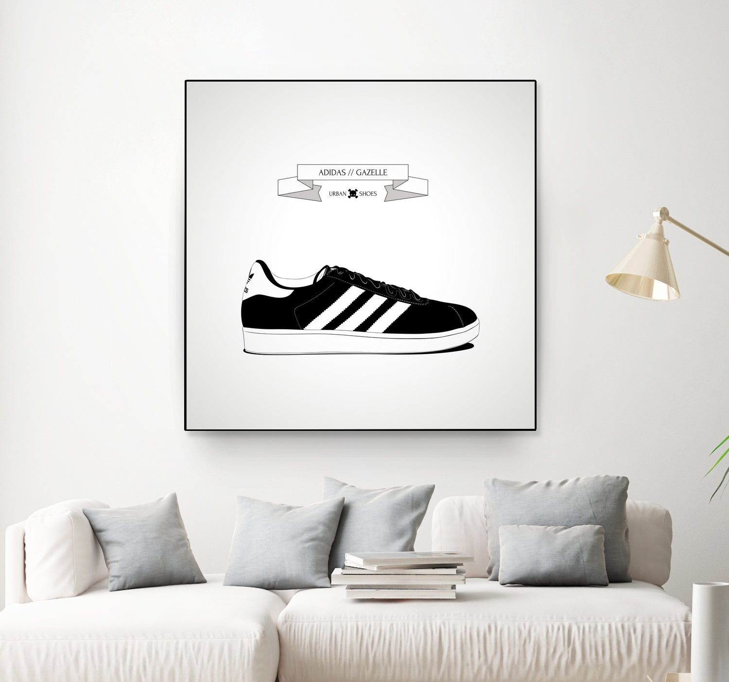 Urban Shoes / Adidas by Alejandro Garcia on GIANT ART - gray photo illustration