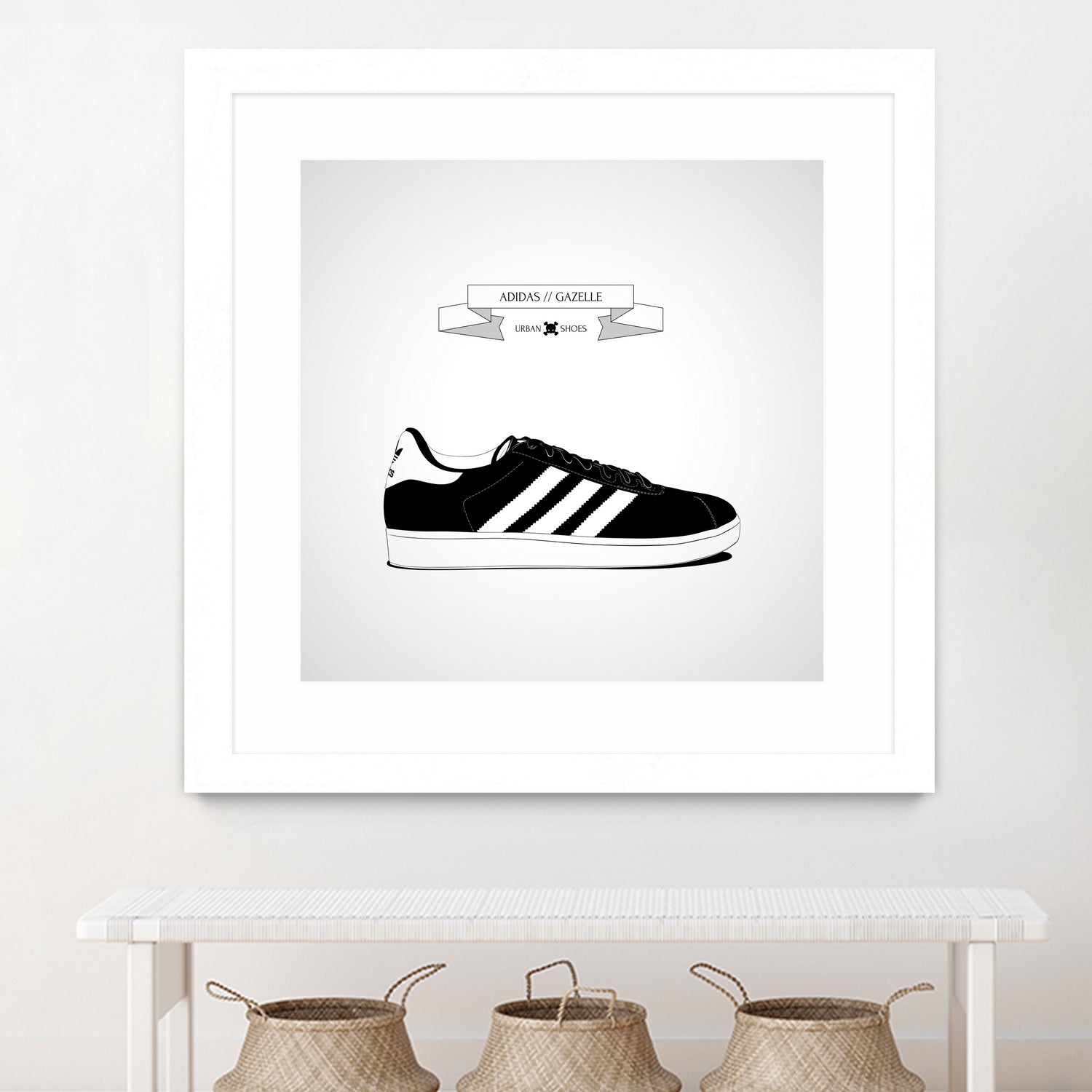 Urban Shoes / Adidas by Alejandro Garcia on GIANT ART - gray photo illustration