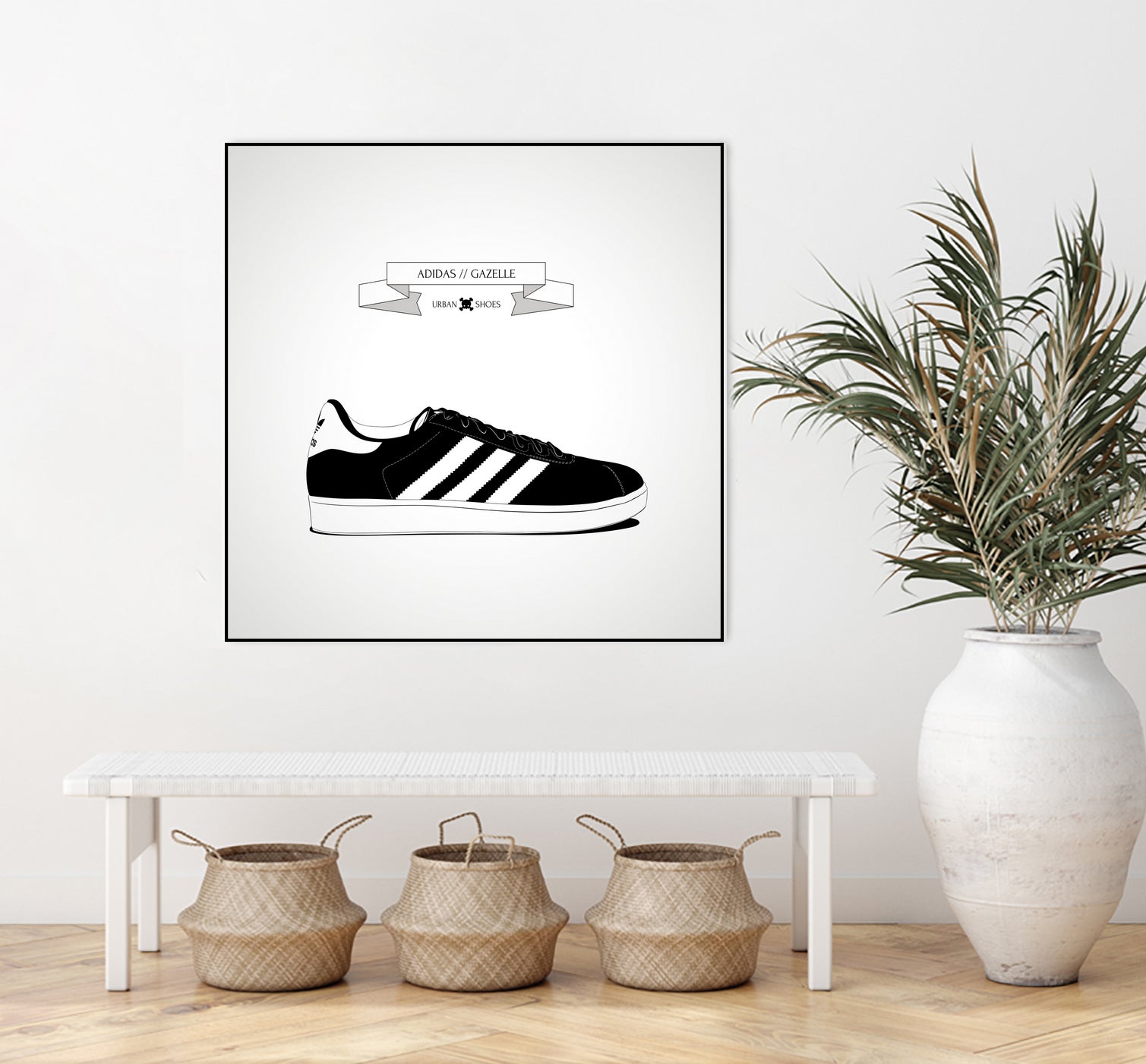 Urban Shoes / Adidas by Alejandro Garcia on GIANT ART - gray photo illustration