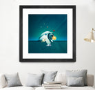 Astronaut Billards by Romina Lutz on GIANT ART - green digital painting