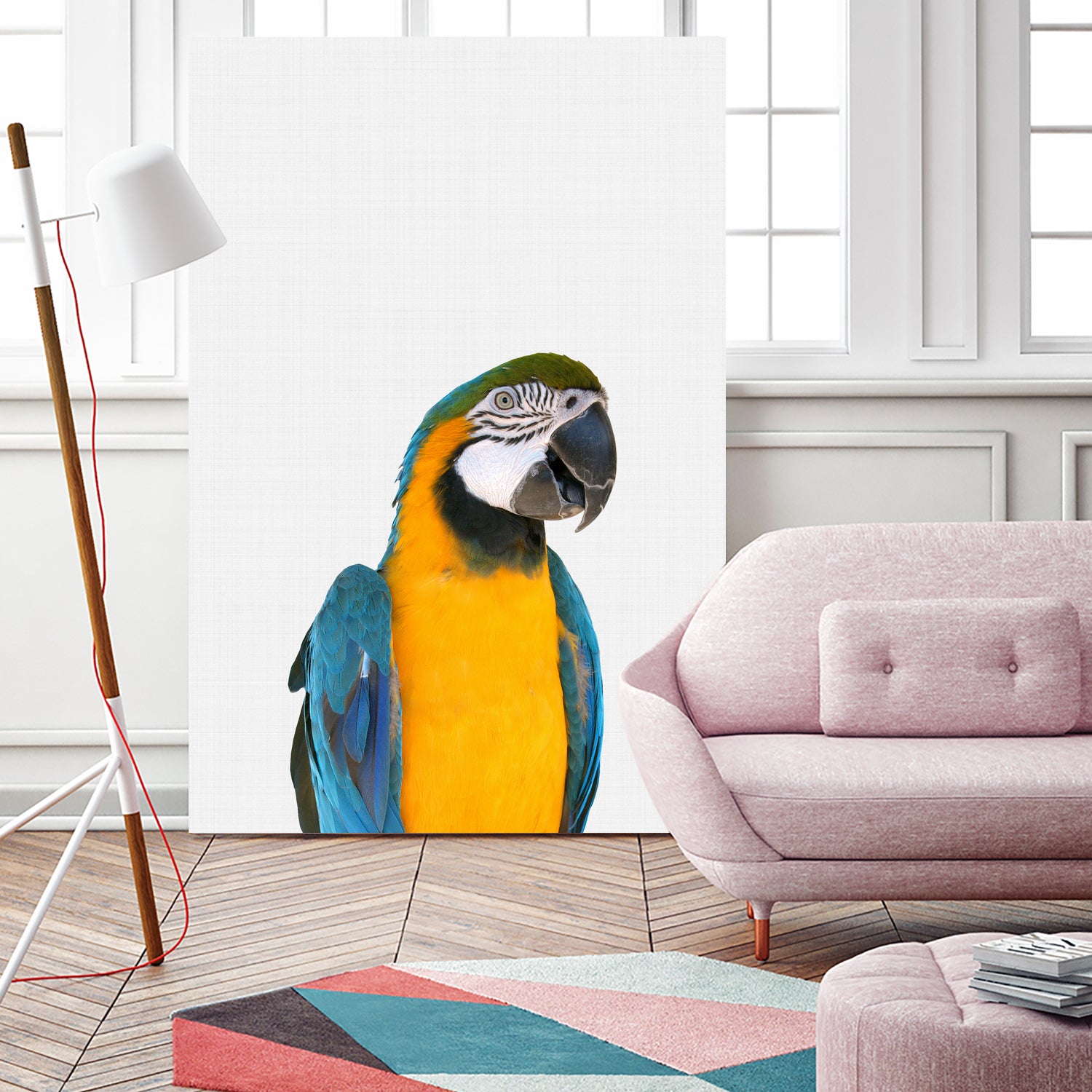 Macaw Parrot by Justinas Jokubauskas on GIANT ART - yellow photo manipulation