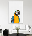 Macaw Parrot by Justinas Jokubauskas on GIANT ART - yellow photo manipulation